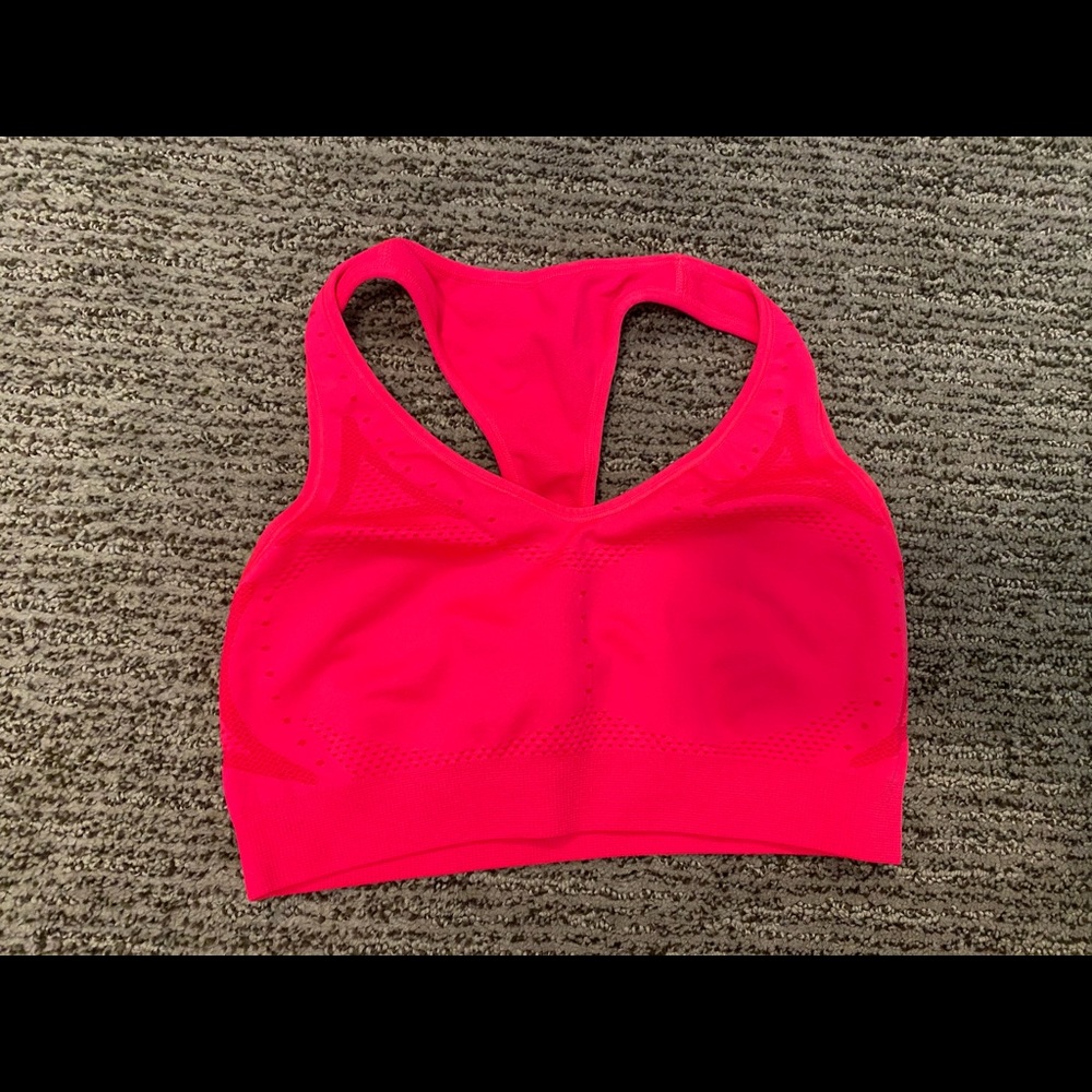 Hanes Sport Sports Bra - Neon Pink, S